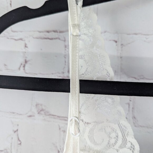 Cabernet White Lace Camisole Lingerie Top L - Picture 5 of 5